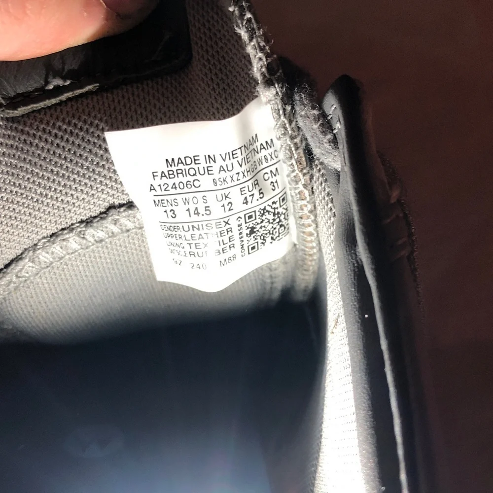 Gray and Black Converse Star Player 76 Leather Sneakers - Picture 16 of 16